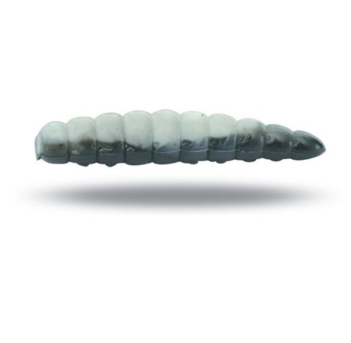 Magic Trout B-Maggot Knoblauch 2,5cm weiß/schwarz
