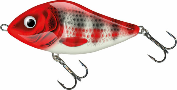 Salmo Slider floating 7cm 17g Holo Red Head Striper