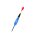 Jenzi Durchlaufpose "Blue Sky" rotem Signal-Piloten Tropfenform 10 g