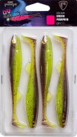 Fox Slick Shad Ultra UV Pack 9cm Green Pumpkin