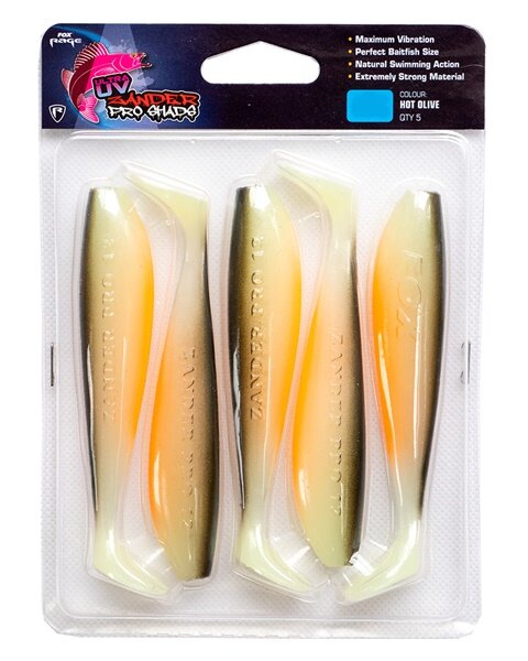 Fox Zander Pro Shad Ultra UV Pack 12cm Hot Olive