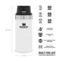 Stanley CLASSIC TRIGGER-ACTION TRAVEL MUG 0,354 l weiß