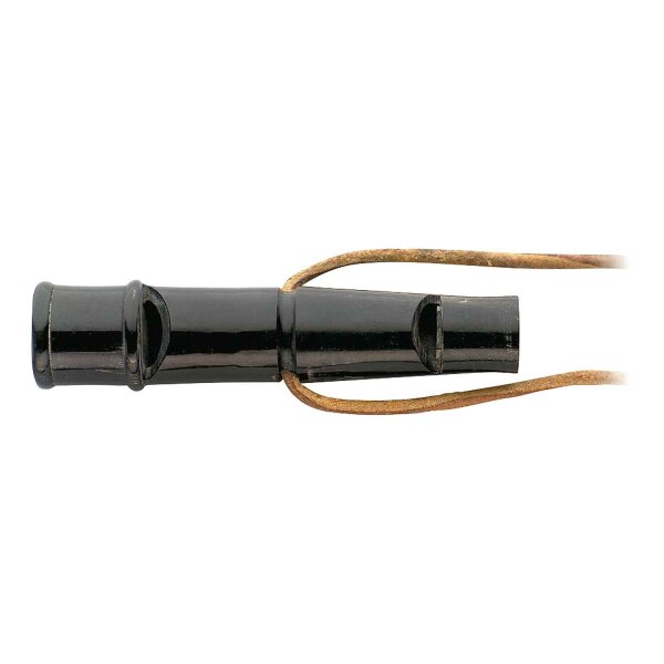 Herbertz Hundepfeife Büffelhorn Triller und Pfiff 60 mm