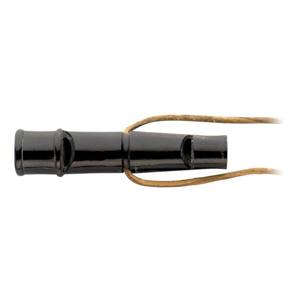 Herbertz Hundepfeife Büffelhorn Triller und Pfiff 80 mm