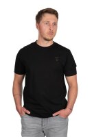 Fox Large Print Black T-Shirt Gr.S