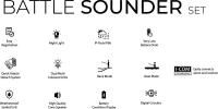 Black Cat Battle Sounder Set 2+1 schwarz