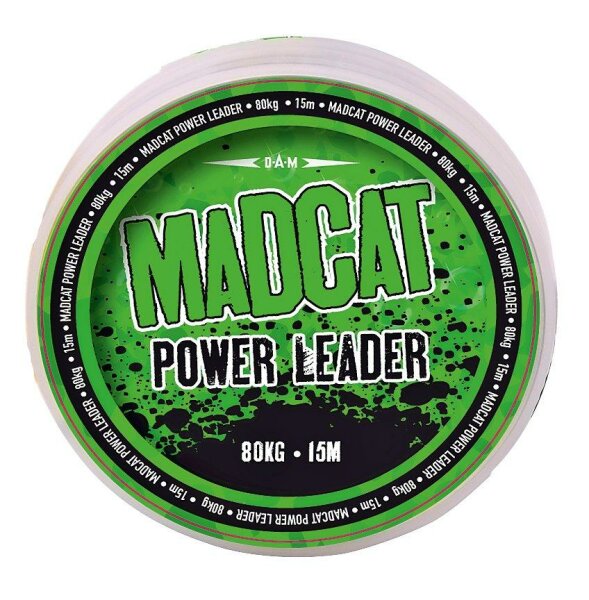 MADCAT POWER LEADER 15M 1.00MM 100KG 222LBS BROWN
