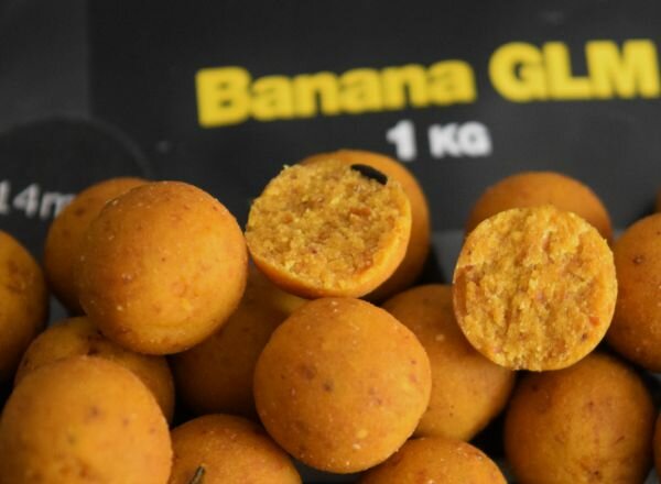 Vitalbaits Boilies Banana GLM 14 mm  1 kg
