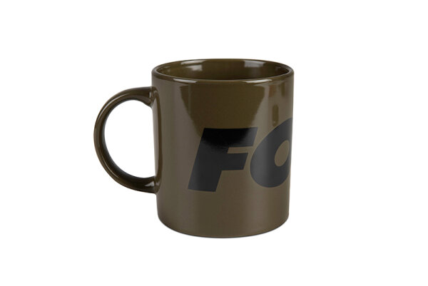 Fox Green & Black Ceramic Mug 350ml 6 Stück