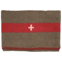 MFH Schweiz. Wolldecke braun ca. 200x150cm