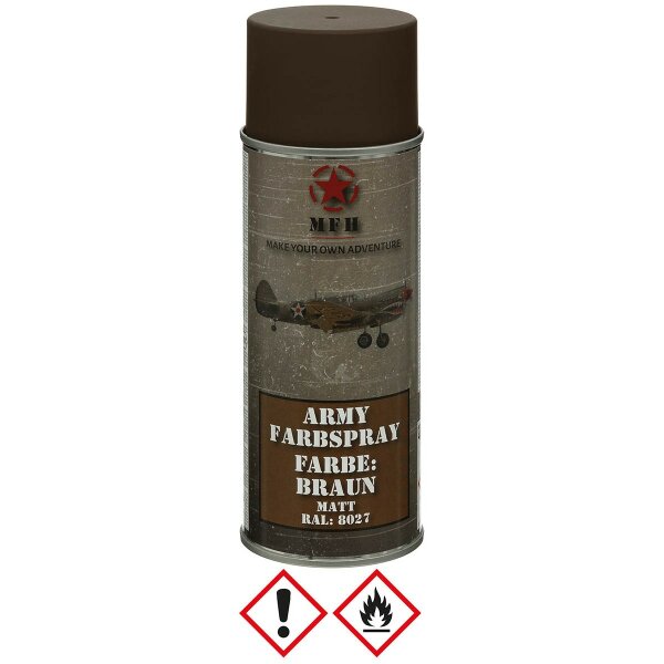 MFH Army Farbspray 400ml braun matt