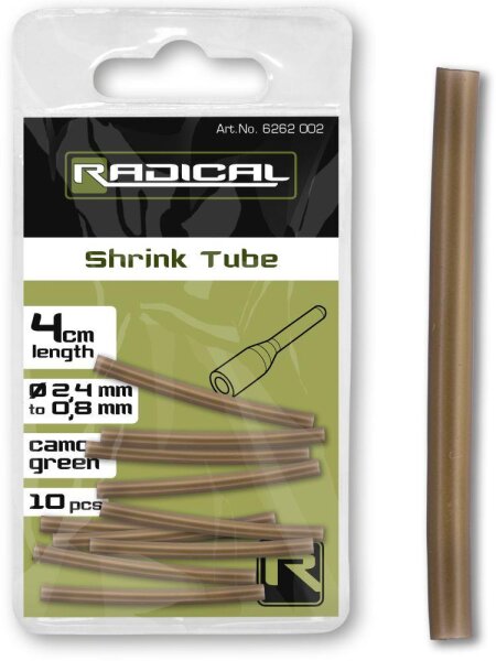 ZRadical Z-Carp™ Shrink Tube 2,4mm - 0,8mm camo-green 10Stück
