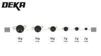 Deka Tungsten Chebu Sinker 4 Stück silver 5g