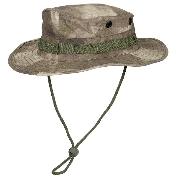 MFH US GI Buschhut Kinnband Boonie Rip Stop HDT-camo Gr.M