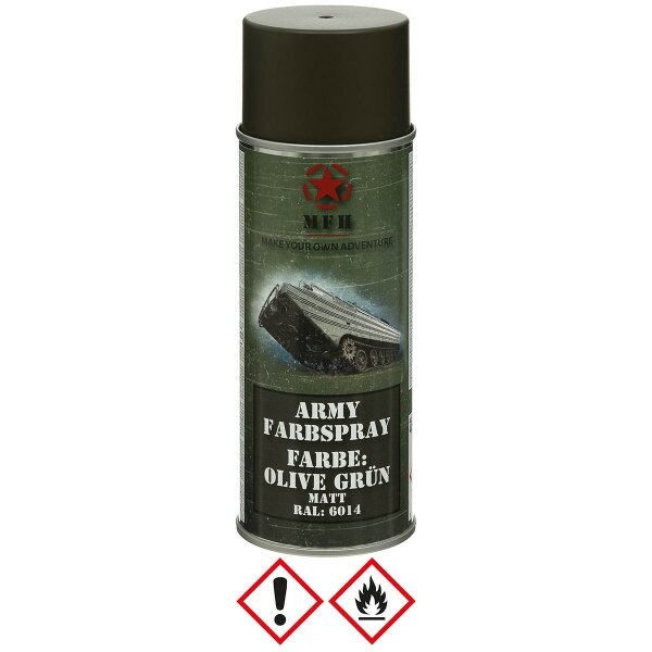 MFH Army Farbspray 400ml olive grün matt