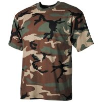 MFH US T-Shirt halbarm woodland Gr.XL