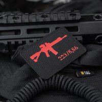 M-Tac patch AR-15 223/5,56 Laser Cut Black/Red