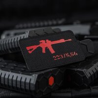 M-Tac patch AR-15 223/5,56 Laser Cut Black/Red