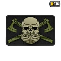 M-Tac Bearded Skull 3D PVC Patch Black/Olive