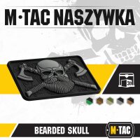 M-Tac Bearded Skull 3D PVC Patch Black/Grey