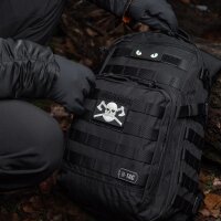 M-Tac Bearded Skull 3D PVC Patch Black/White