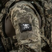 M-Tac patch Jolly Roger PVC Black