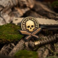 M-Tac patch No Knife - No Life 3D PVC Coyote
