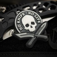 M-Tac patch No Knife - No Life 3D PVC Black/White