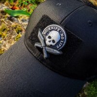 M-Tac patch No Knife - No Life 3D PVC Black/White