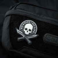 M-Tac patch No Knife - No Life 3D PVC Black/White