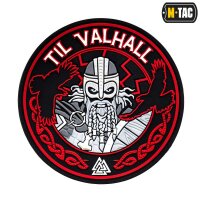 M-Tac patch Til Valhall PVC red-black