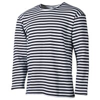 MFH Russ. Marine Shirt weiß-blau langarm Winter Gr.XXXL