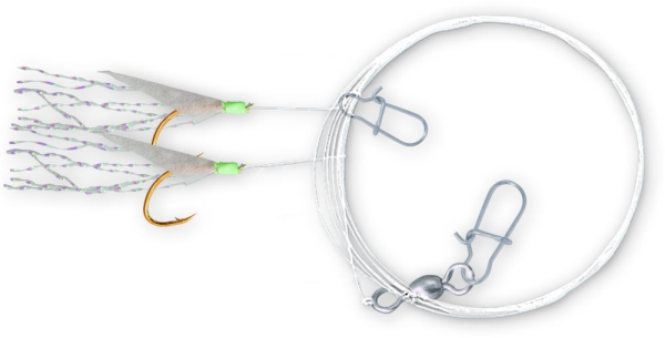 Zebco Holografix Rig 2 Hooks 0,40mm Gr-8