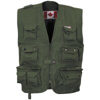 MFH Outdoor Weste schwere Ausführung olive Gr.M
