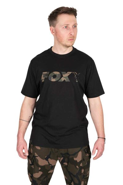 Fox Black / Camo Logo T 2XL