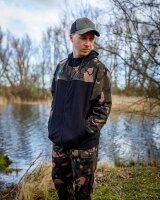 Fox LW BLack / Camo Split Zip Hoody 3XL
